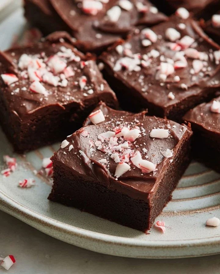 One Bowl Peppermint Brownies Recipe Easy Peppermint Brownies One Bowl Best One Bowl Peppermint Brownies Homemade Peppermin...
