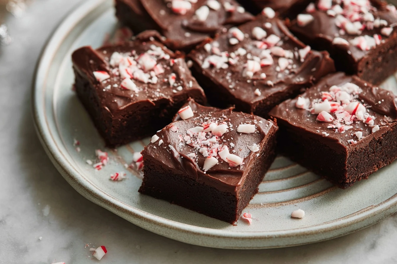 One Bowl Peppermint Brownies Recipe Easy Peppermint Brownies One Bowl Best One Bowl Peppermint Brownies Homemade Peppermin...