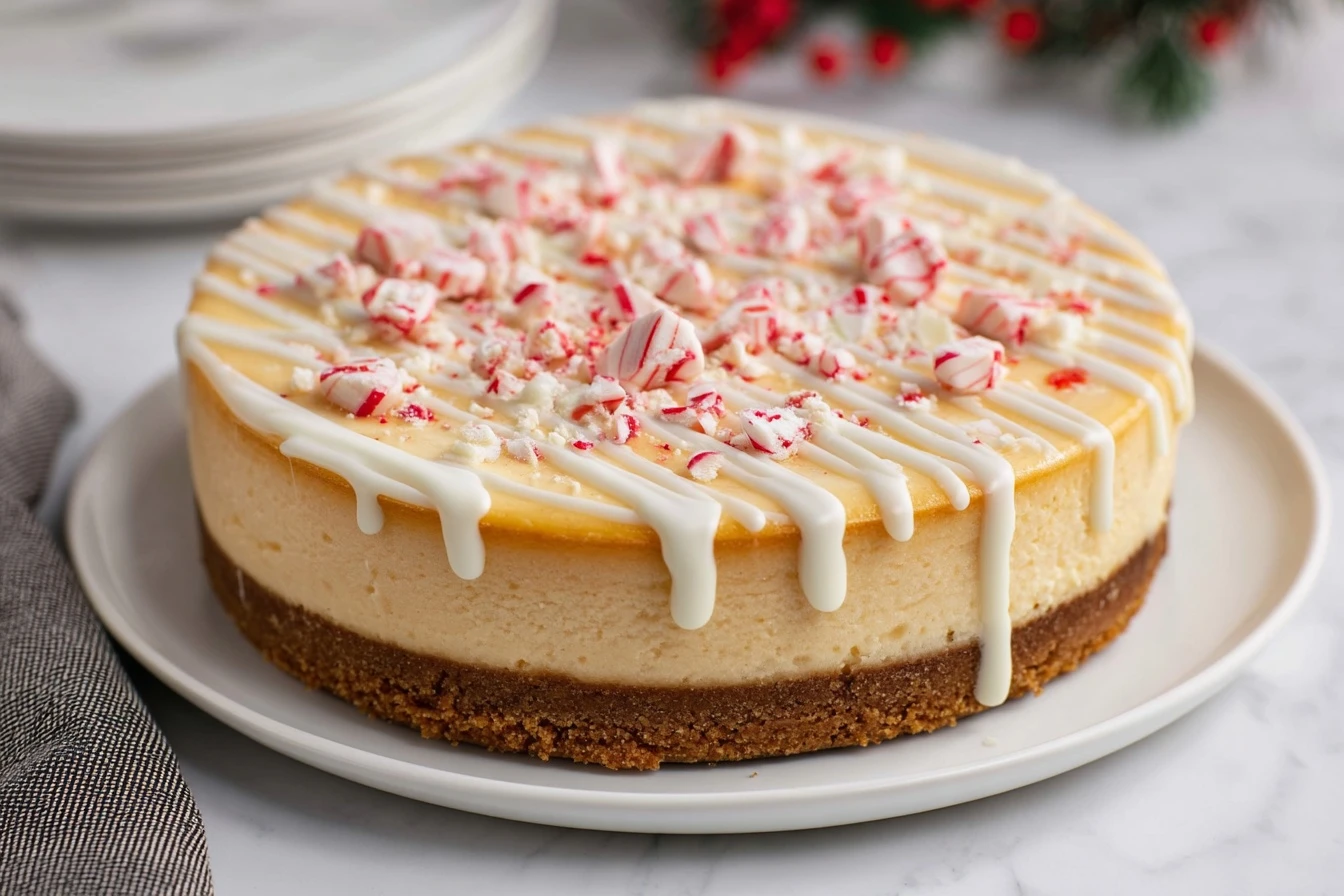 Peppermint Candy Cane Cheesecake Recipe Best Peppermint Cheesecake For Christmas Gluten-free Peppermint Candy Cane Cheesec...