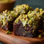 Pistachio Ferrero Rocher Brownies Recipe Homemade Pistachio Ferrero Rocher Brownies Best Pistachio Ferrero Rocher Brownies...