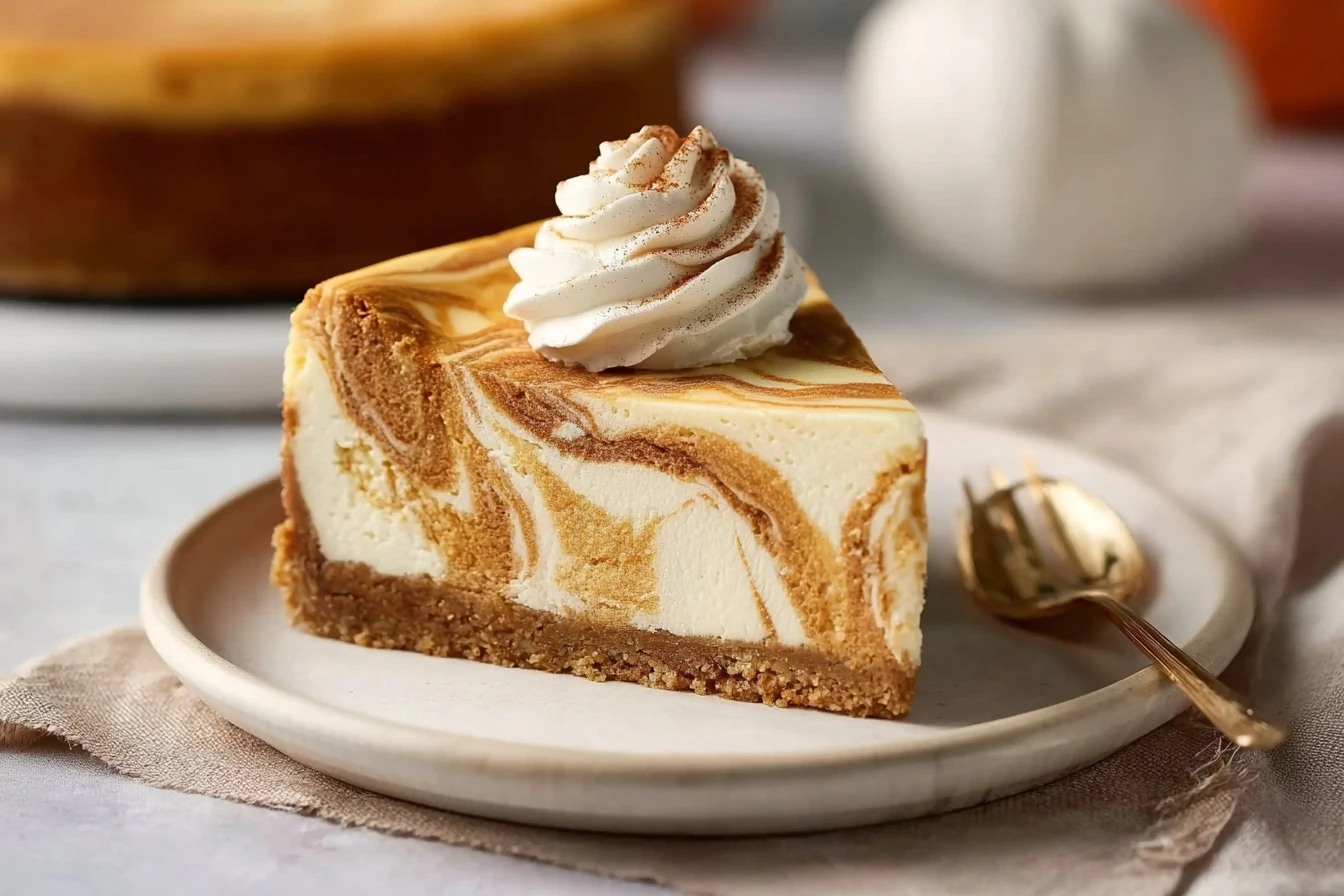 Pumpkin Swirl Cheesecake Recipe Easy Pumpkin Swirl Cheesecake Gluten Free Pumpkin Swirl Cheesecake Vegan Pumpkin Swirl Che...