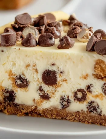 Quick 30-minute Chocolate Chip Cheesecake Recipe Fast And Easy Chocolate Chip Cheesecake Best Quick Chocolate Chip Cheesec...