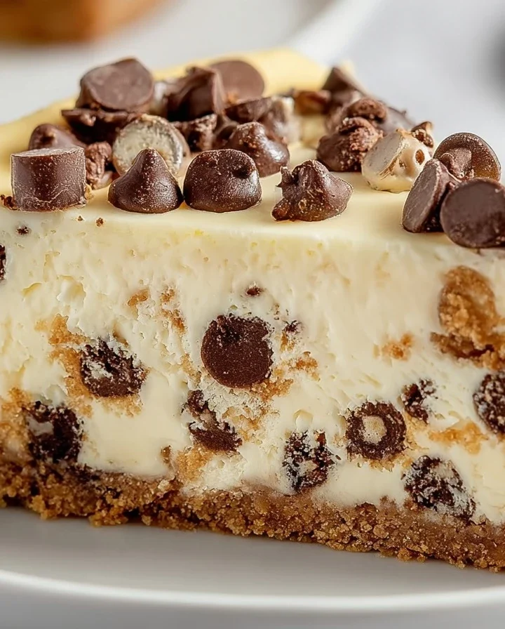 Quick 30-minute Chocolate Chip Cheesecake Recipe Fast And Easy Chocolate Chip Cheesecake Best Quick Chocolate Chip Cheesec...