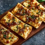 Quick Hot Honey Garlic Flatbread Recipe Easy 10 Minute Honey Garlic Pizza Homemade Hot Honey Garlic Flatbread Best Honey G...