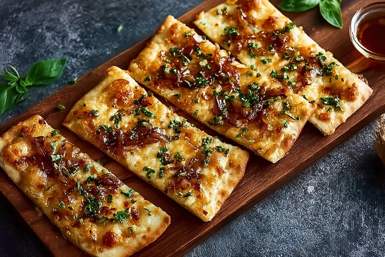 Quick Hot Honey Garlic Flatbread Recipe Easy 10 Minute Honey Garlic Pizza Homemade Hot Honey Garlic Flatbread Best Honey G...