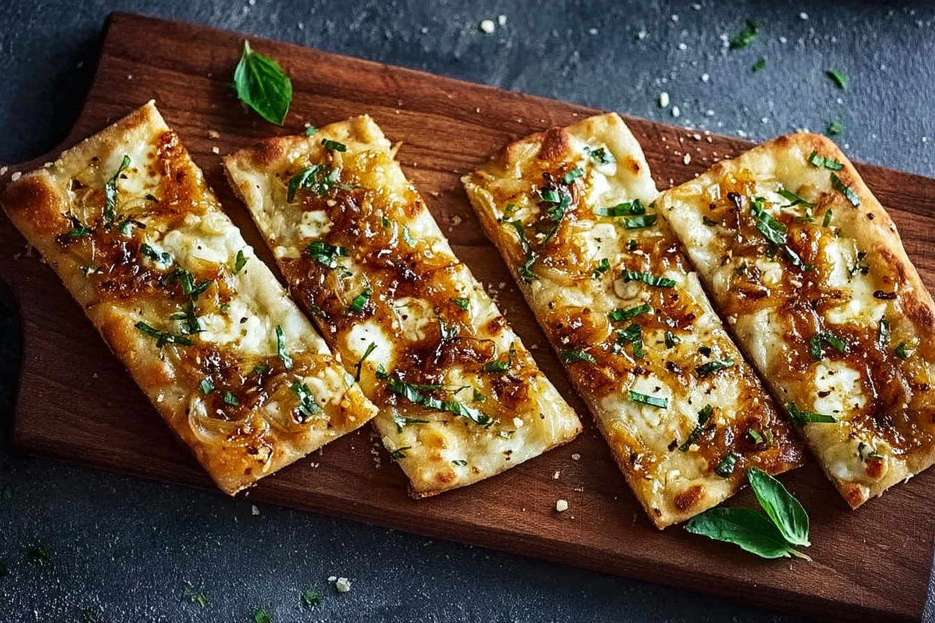 Quick Hot Honey Garlic Flatbread Recipe Easy 10 Minute Honey Garlic Pizza Homemade Hot Honey Garlic Flatbread Best Honey G...