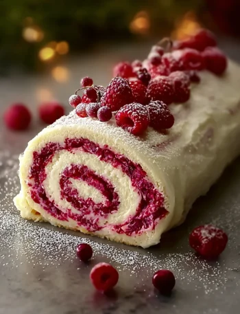 Raspberry Swirl Christmas Roll Recipe Easy Raspberry Swirl Roll For Christmas Homemade Raspberry Christmas Dessert Ideas F...