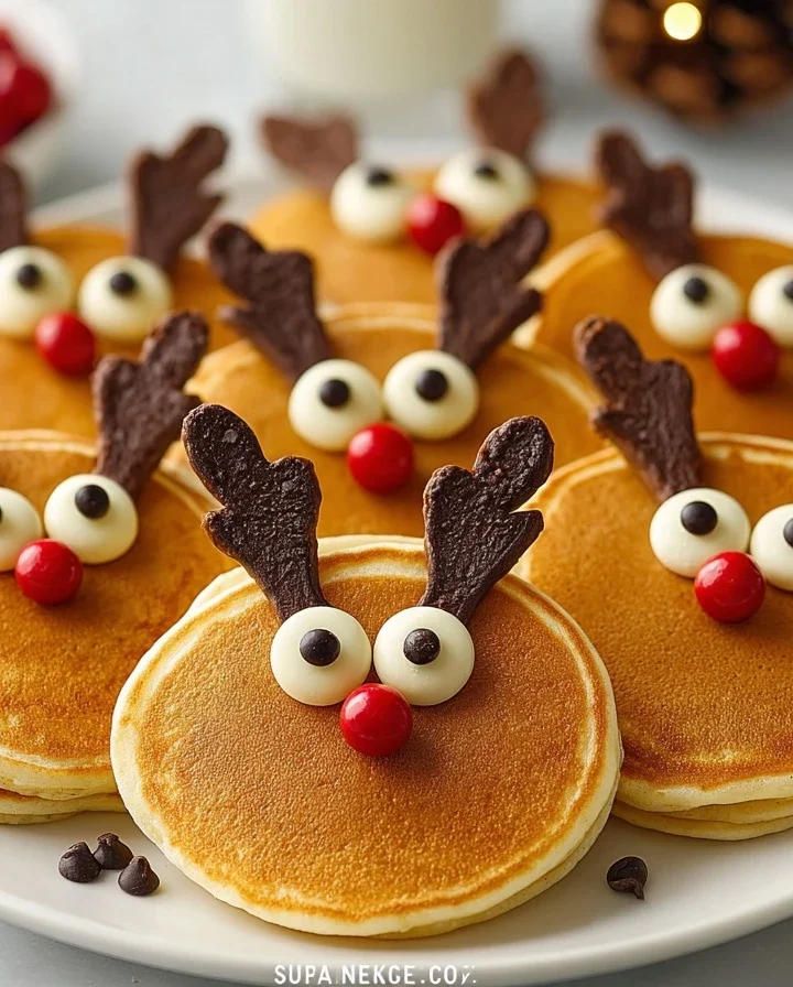 Reindeer Pancakes Recipe For Christmas Easy Reindeer Pancake Ideas How To Make Reindeer Shaped Pancakes Best Batter For Re...