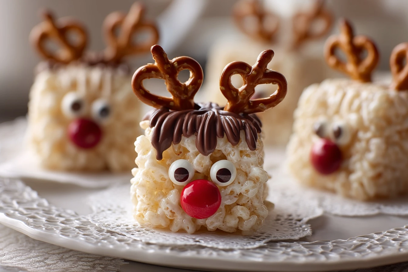 Reindeer Rice Krispies Treat Pops Recipe How To Make Reindeer Rice Krispies Pops Best Reindeer Rice Krispie Treats Reindee...