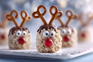 Reindeer Rice Krispies Treat Pops