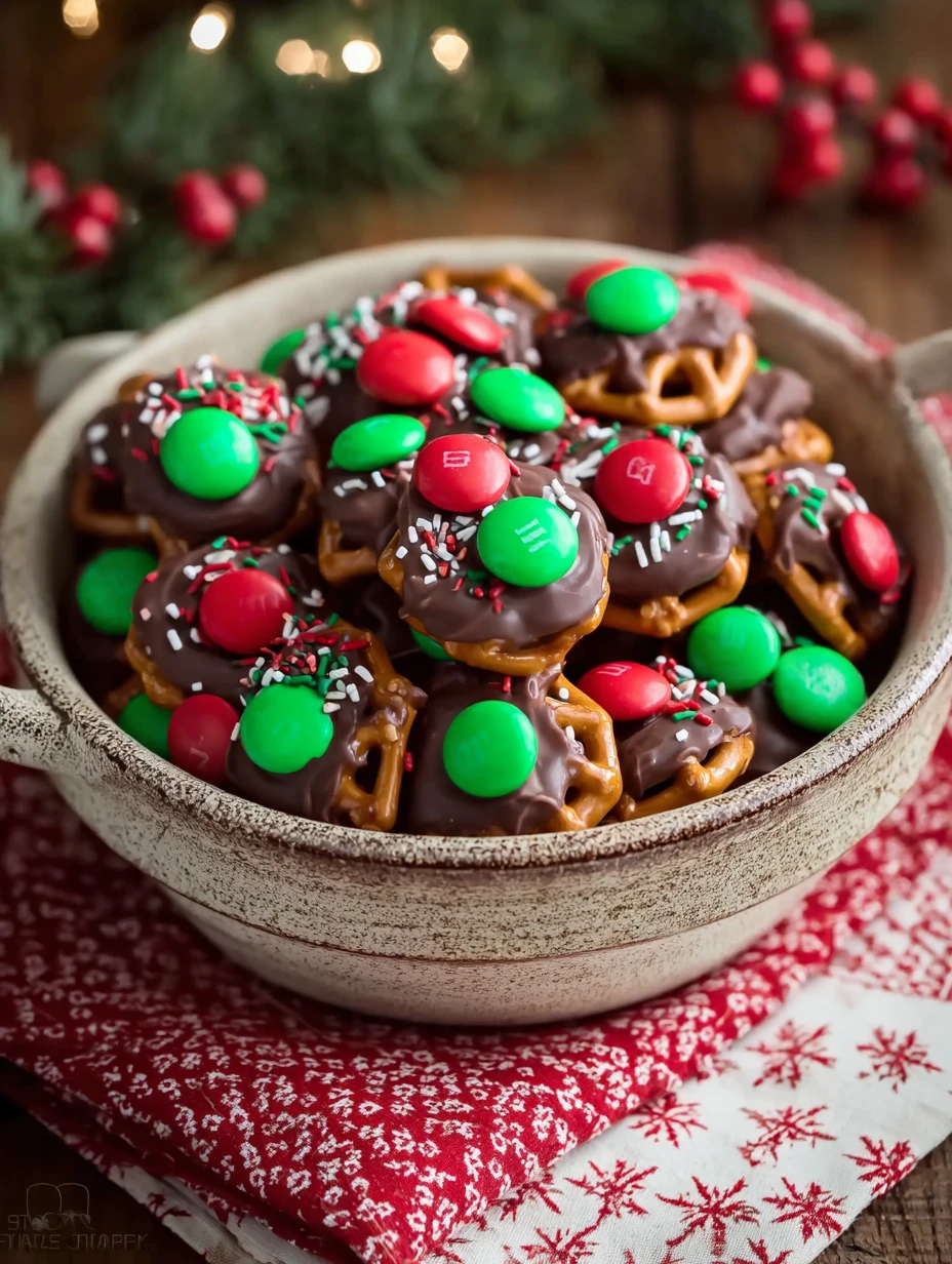 Rolo Pretzel M&M Bites Recipe Easy Rolo Pretzel M&M Treats Make Rolo Pretzel M&M Candies At Home Homemade Rolo M&M Pretzel...