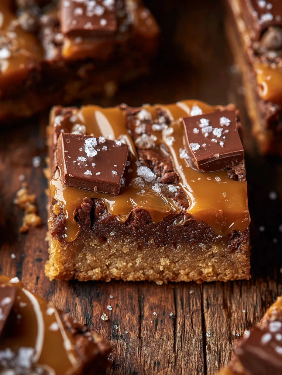 20-Minute Recipe: Quick Salted Caramel Chocolate Cookie Bars