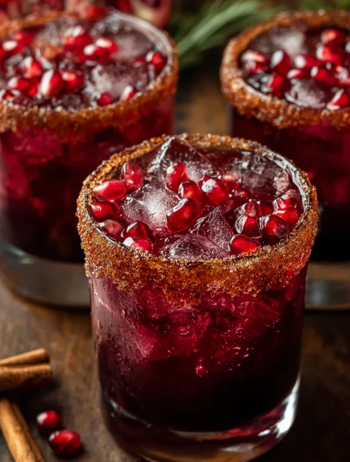 Spiced Christmas Margarita Mocktail Recipe Holiday Margarita Mocktail Ideas Festive Non-alcoholic Margarita Recipe Cozy Ch...