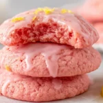 Strawberry Cake Mix Cookie Recipe Lemon Glaze Strawberry Cookies Easy Strawberry Lemon Cookies How To Make Cake Mix Cookie...