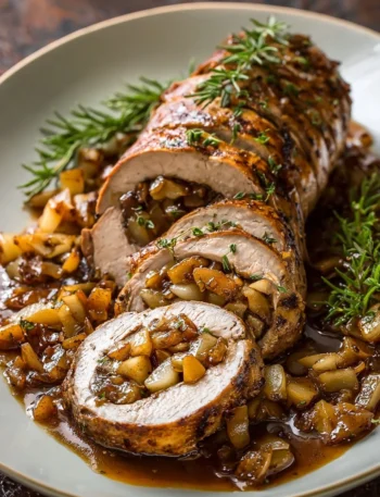 Stuffed Beef Tenderloin Recipe Ideas Apple Bourbon Gravy For Beef Gourmet Stuffed Beef Tenderloin Making Apple Bourbon Ext...