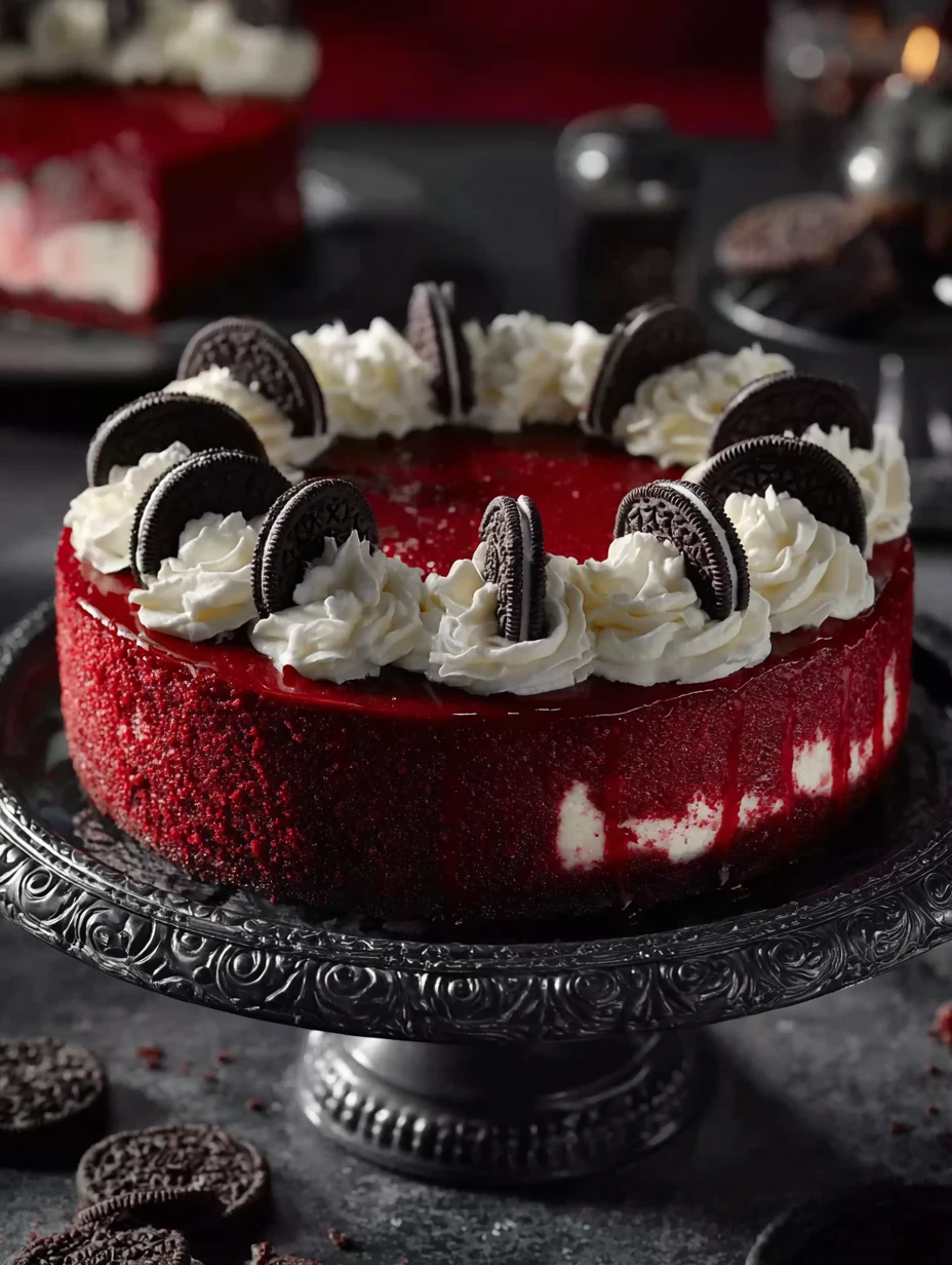 Vampire Bite Cheesecake Recipe Red Velvet Cheesecake Halloween Treat Buy Vampire Bite Red Velvet Cheesecake Online Best Re...