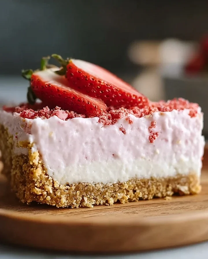Vegan No-bake Strawberry Cheesecake Recipe Easy Vegan Strawberry Crunch Cheesecake Homemade Vegan Strawberry Cheesecake No...