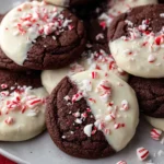 White Chocolate Peppermint Cookies Recipe Best White Chocolate Dipped Cookies Peppermint Chocolate Cookies Holiday Treat G...