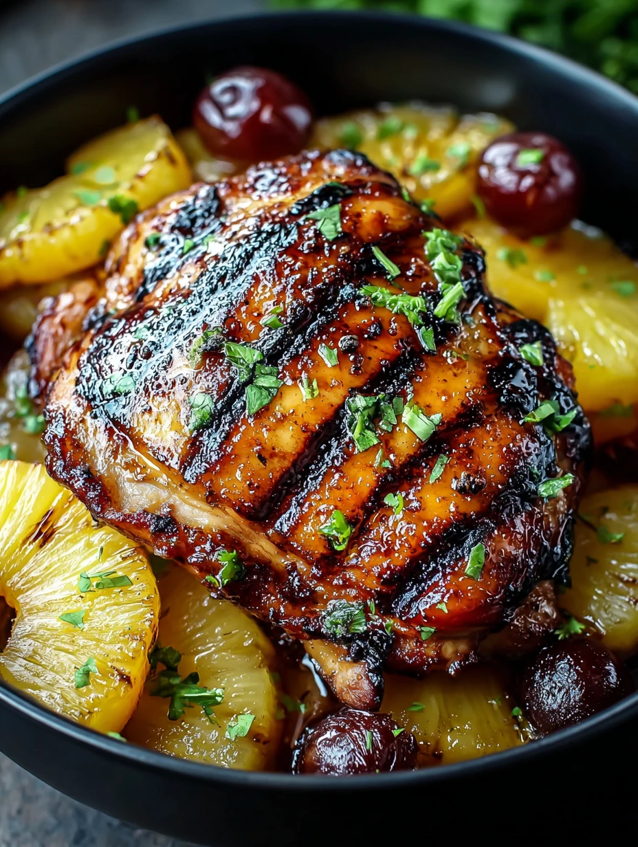 Quick & Easy Zesty Grilled Pineapple Chicken!