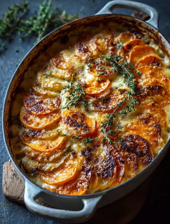 Best Cheesy Root Veggie Gratin Recipe Creamy Root Vegetable Gratin Delicious Cheesy Root Veggie Bake Easy Cheesy Root Vegg...