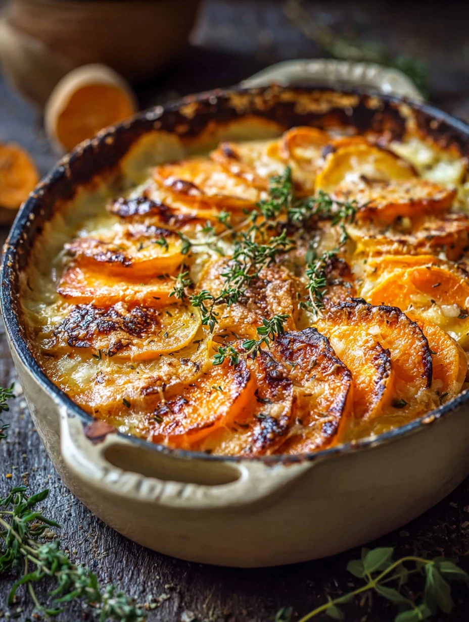 Best Cheesy Root Veggie Gratin Recipe Creamy Root Vegetable Gratin Delicious Cheesy Root Veggie Bake Easy Cheesy Root Vegg...