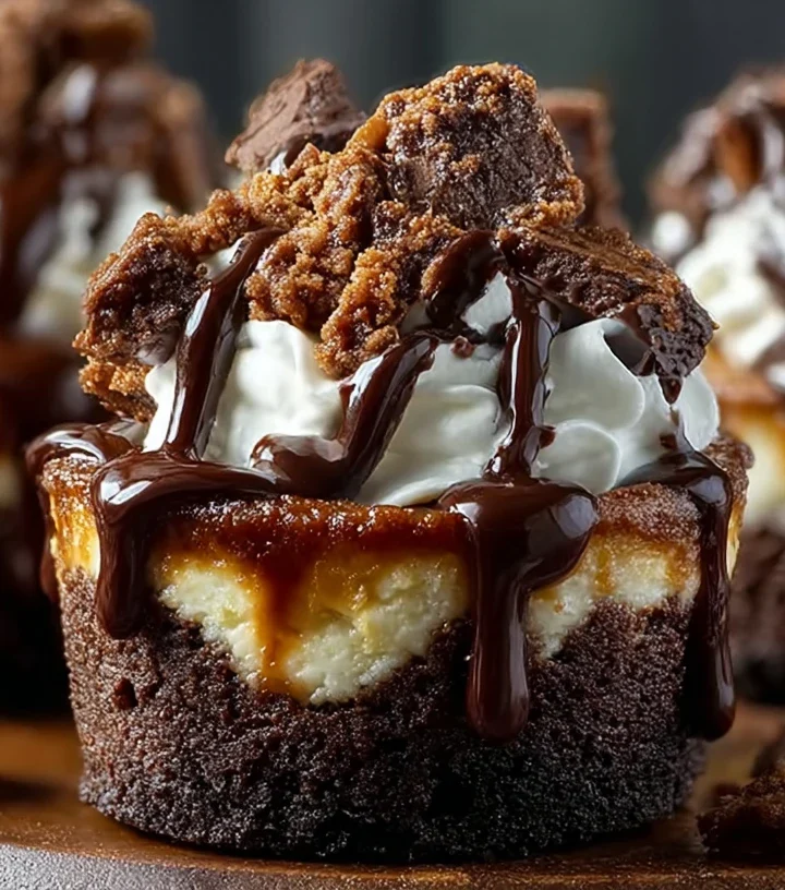 Best Loaded Brownie Cheesecake Cup Recipe Easy Loaded Brownie Cheesecake Cups How To Make Loaded Brownie Cheesecake Cup Gl...