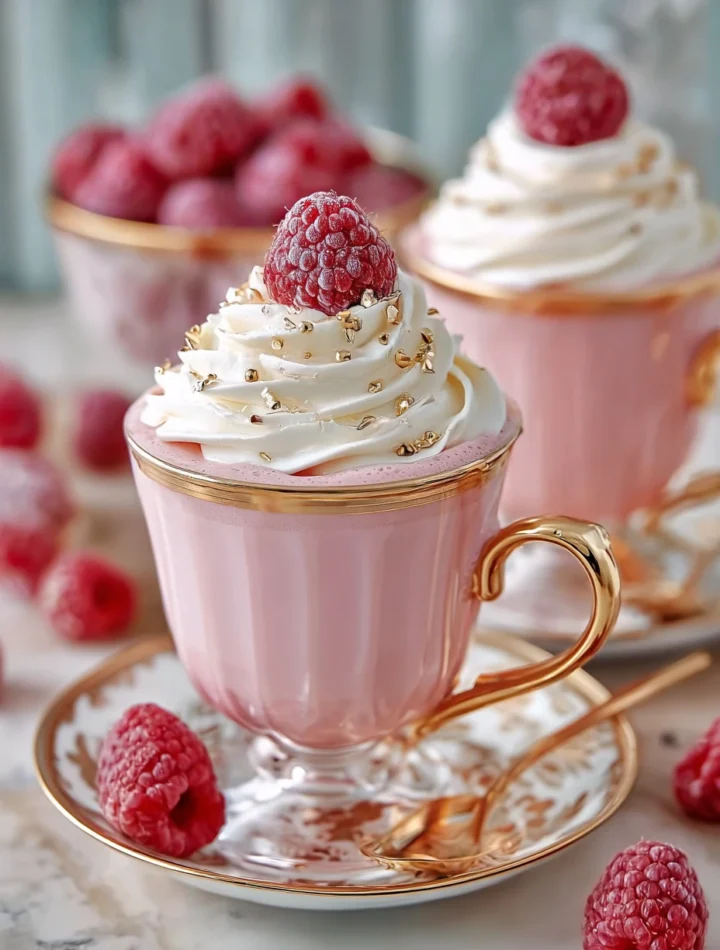 Best Raspberry Hot Chocolate Recipe Homemade Raspberry Chocolate Drink Luxury Raspberry Hot Cocoa Winter Raspberry Hot Cho...