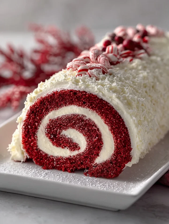Best Red Velvet Yule Log Recipe How To Make A Red Velvet Yule Log Red Velvet Yule Log Cake For Christmas Where To Buy Red ...
