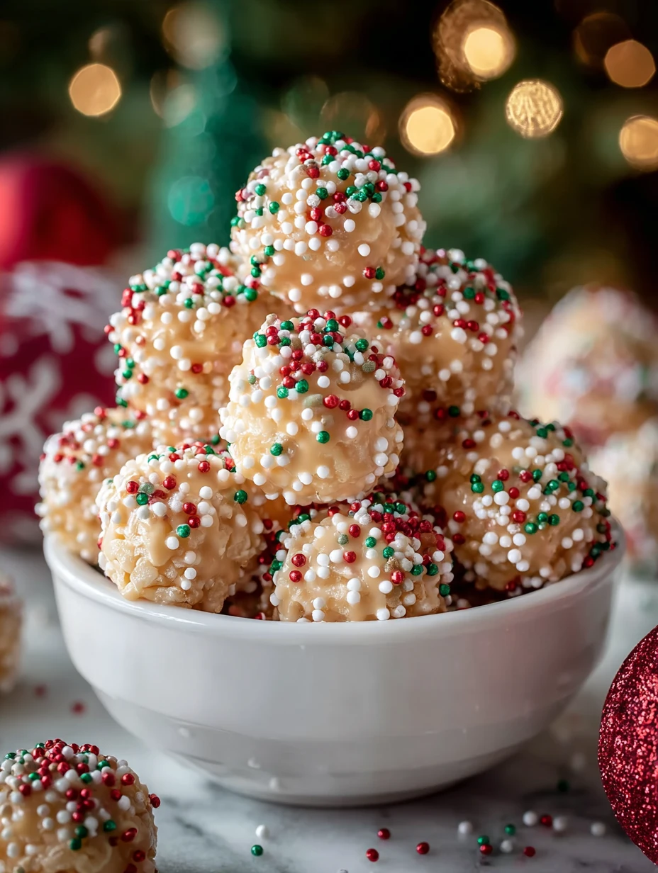 Make Festive & Fun Christmas Rice Crispy Truffles in 10 Minutes