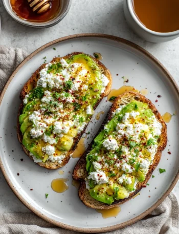 Cottage Cheese Avocado Toast Recipe Hot Honey Drizzle Ideas OMG Cottage Cheese Toast Variations Best Cottage Cheese For To...
