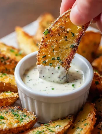 Crispy Baked Parmesan Garlic Potato Wedges Recipe Oven-baked Garlic Parmesan Potato Wedges Easy Crispy Parmesan Potato Wed...