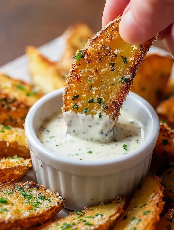Crispy Baked Parmesan Garlic Potato Wedges Recipe Oven-baked Garlic Parmesan Potato Wedges Easy Crispy Parmesan Potato Wed...