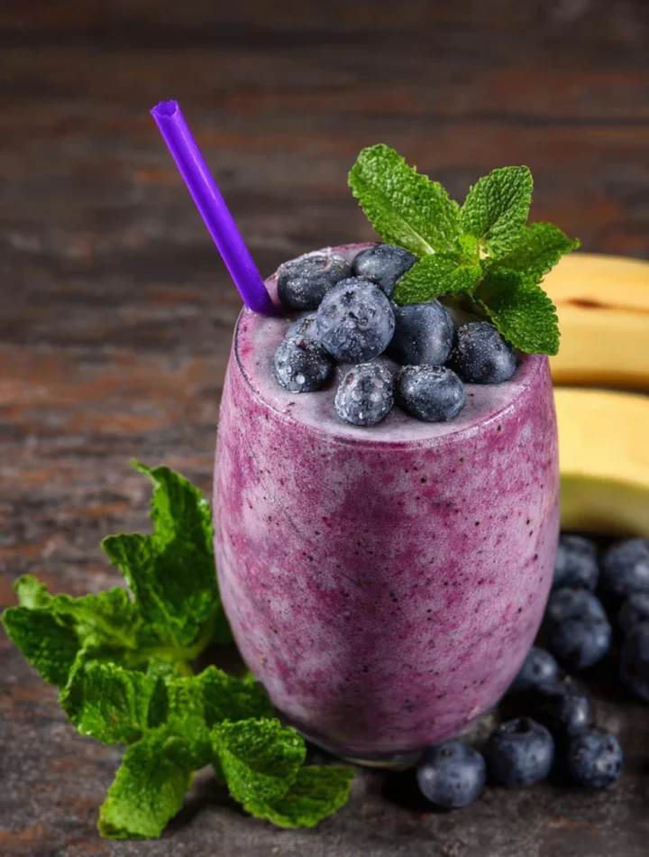 Easy Blueberry Banana Smoothie Recipe Healthy Blueberry Banana Smoothie Calories Best Blueberry Banana Yogurt Smoothie Veg...