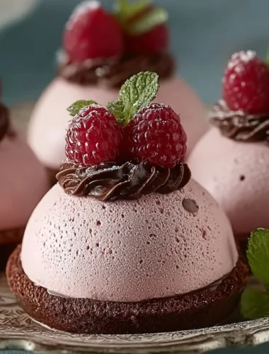 Easy Chocolate Raspberry Mousse Dome Recipe How To Make Chocolate Raspberry Mousse Domes Best Chocolate For Raspberry Mous...