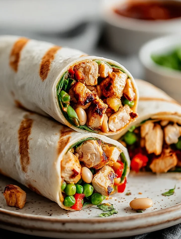 Easy Teriyaki Chicken Wrap Recipe Healthy Teriyaki Chicken Wrap Ideas Quick Dinner Recipes Teriyaki Wrap Low-calorie Teriy...