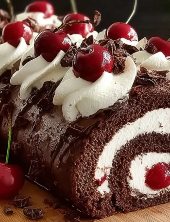 Elegant Black Forest Cake Roll Recipe How To Make A Black Forest Cake Roll Best Elegant Black Forest Cake Black Forest Cak...
