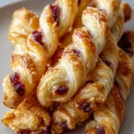 Golden Cranberry Brie Pastry Recipe Easy Cranberry Brie Puff Pastry Twists Brie And Cranberry Appetizer Ideas Gourmet Puff...