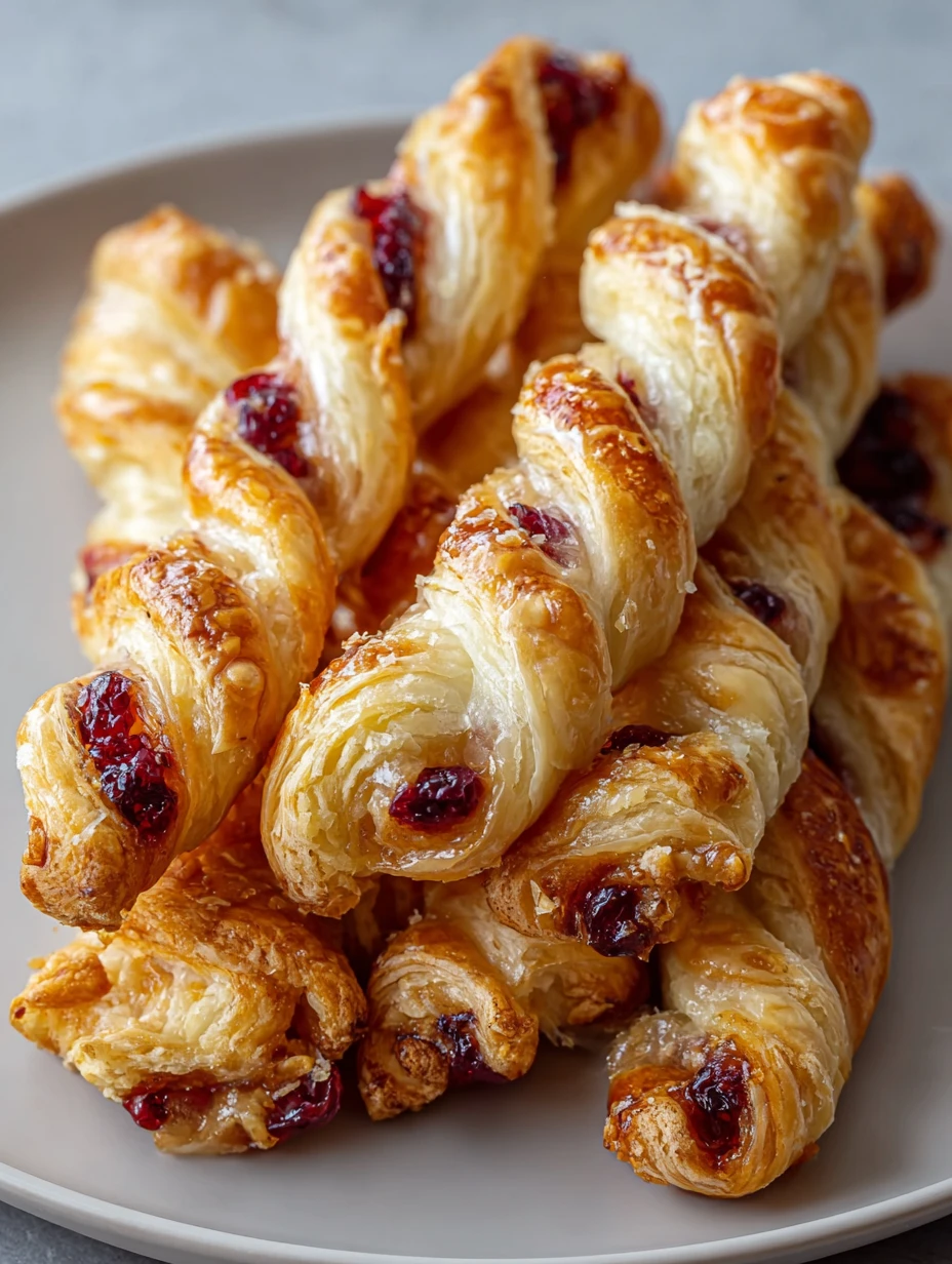 Golden Cranberry Brie Puff Pastry Twists: Perfect Party Bites!