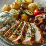 Grilled Chicken With Creamy Herb Sauce Recipe Best Herbs For Creamy Chicken Sauce Roasted Vegetables Pairing With Grilled ...