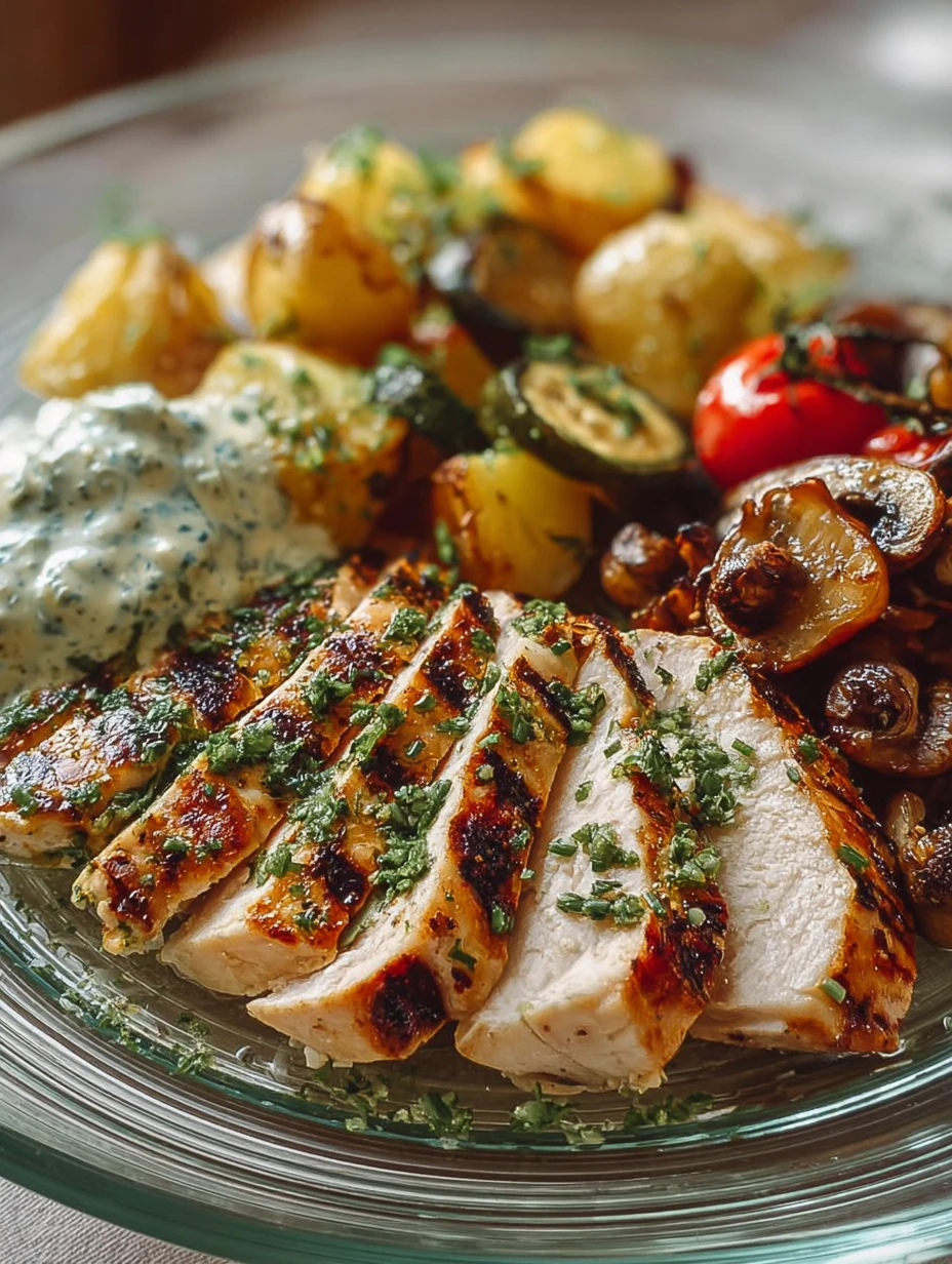 Quick & Easy Grilled Chicken with Herb Sauce