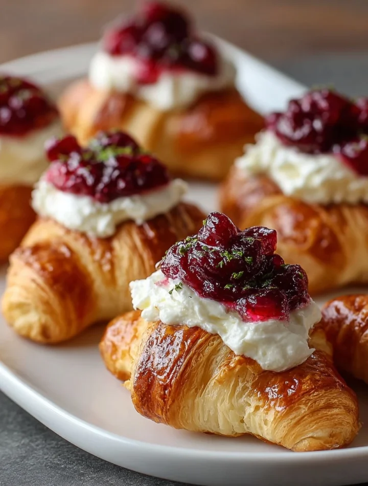 Heavenly Cranberry Cream Cheese Bites Recipe Best Cranberry Crescent Roll Desserts Cream Cheese And Cranberry Crescent Rol...