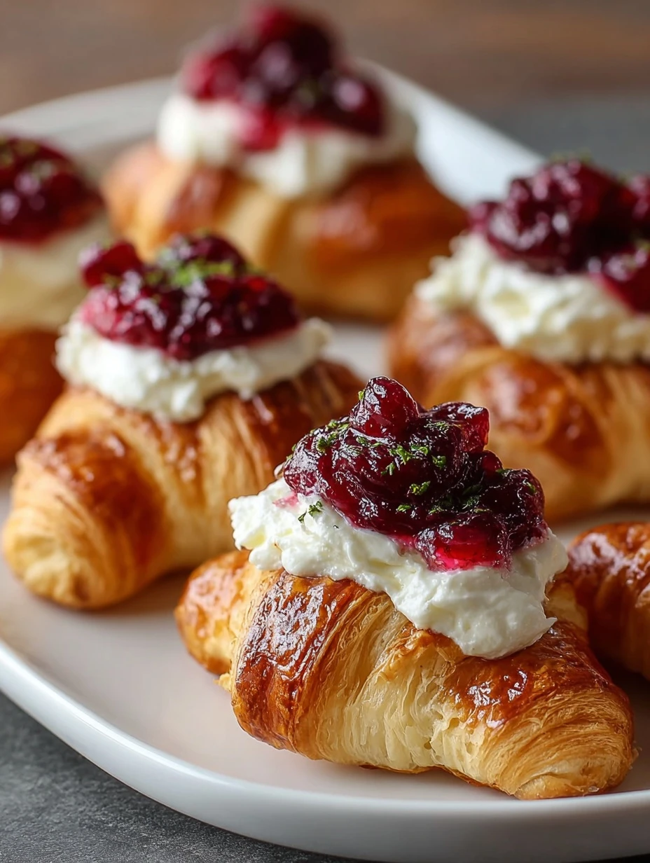 Heavenly Cranberry Cream Cheese Crescent Bites: Sweet & Flaky!