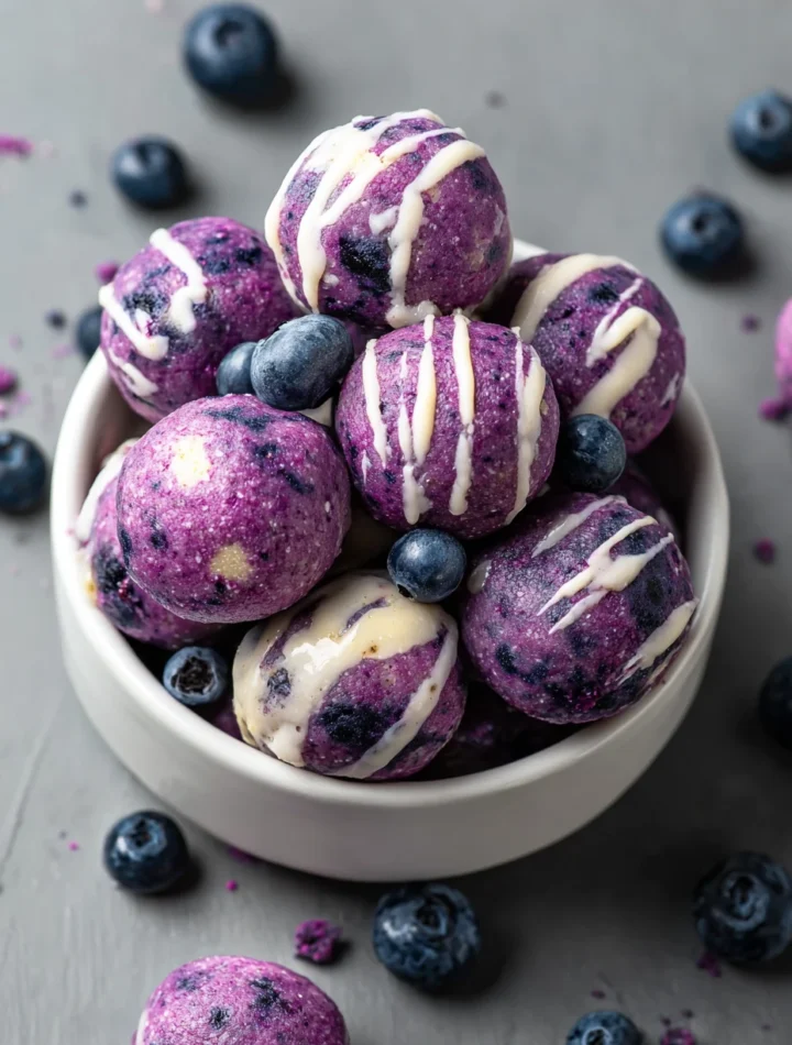 High Protein Blueberry Cheesecake Bites Guilt-free Cheesecake Protein Snacks Low Calorie Blueberry Cheesecake Bites Best P...