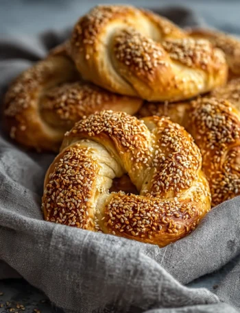 Homemade Sesame Bread Ring Recipe Easy Sesame Bagel Recipe Best Sesame Bread Ring Tutorial DIY Sesame Bread Ring Baking Ho...