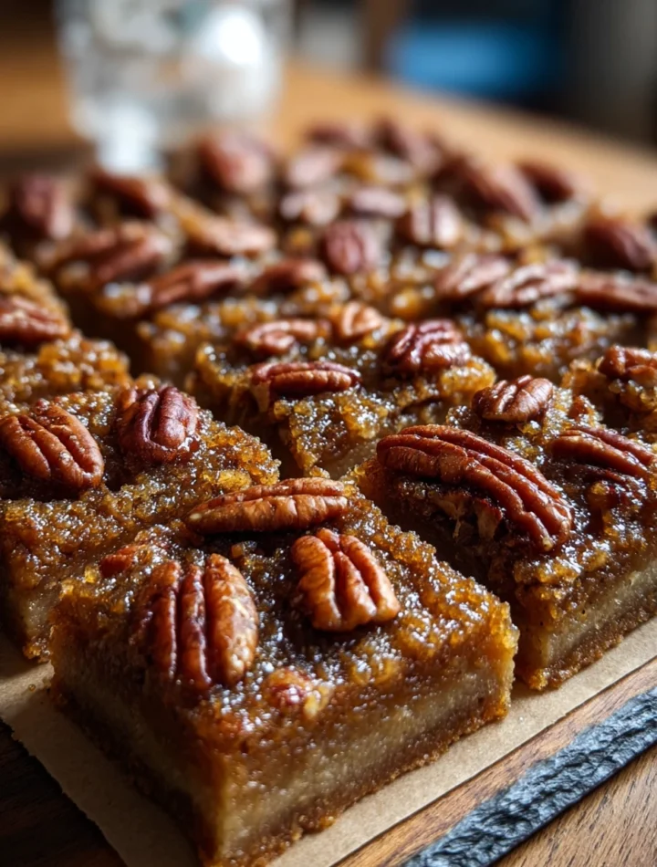 Keto Pecan Pie Bars Recipe Low Carb Pecan Pie Bars Sugar-free Pecan Pie Bars Gluten-free Keto Pecan Pie Keto Holiday Desse...