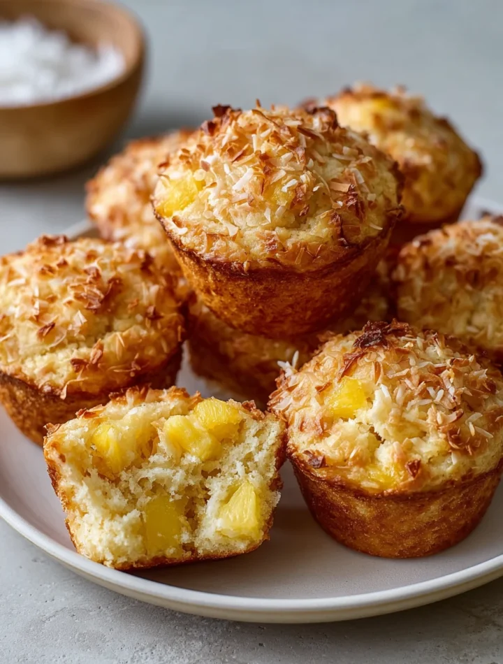 Pineapple Coconut Muffins Recipe Cottage Cheese Pineapple Muffin Ideas Easy Sunshine Muffins With Coconut Healthy Cottage ...
