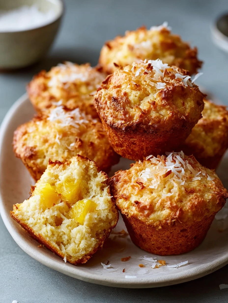 Pineapple Coconut Muffins Recipe Cottage Cheese Pineapple Muffin Ideas Easy Sunshine Muffins With Coconut Healthy Cottage ...