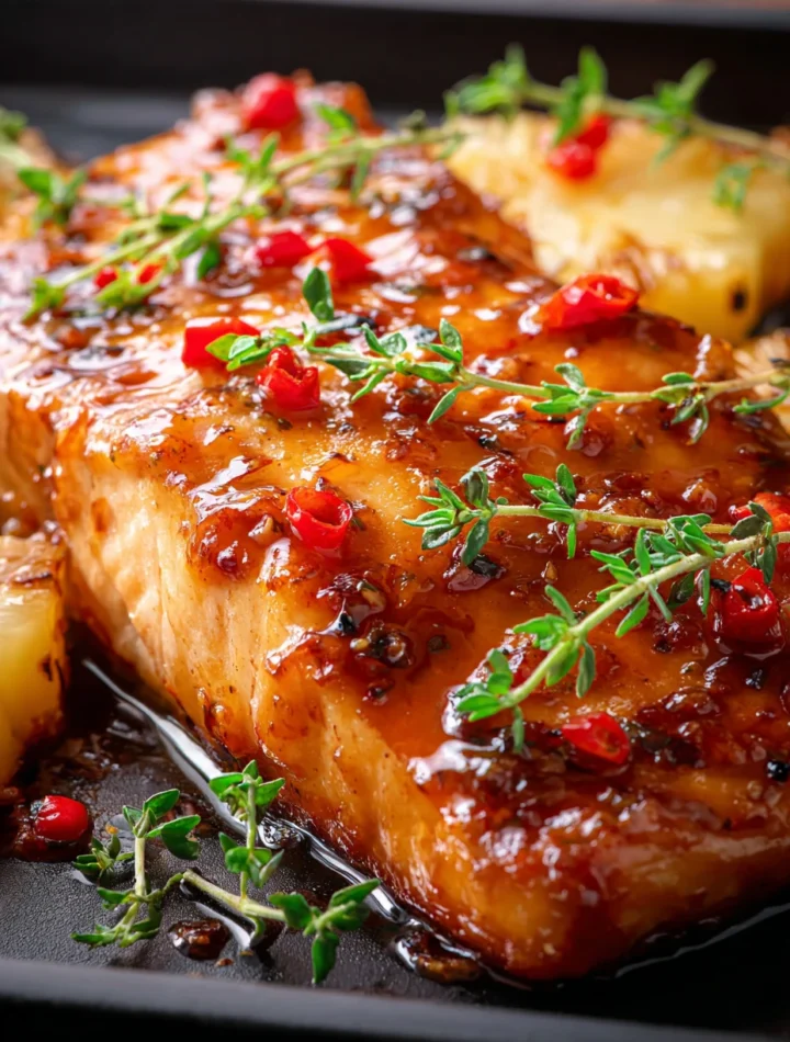 Pineapple Sweet Chili Salmon Glaze Recipe Easy Pineapple Chili Salmon Bake Best Sweet Chili Pineapple Salmon Grill Homemad...