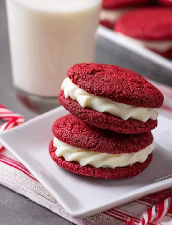 Red Velvet Sandwich Cookies Recipe Buy Red Velvet Sandwich Cookies Online Best Bakery For Red Velvet Cookies Homemade Red ...