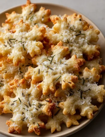 Rosemary Parmesan Cookies Recipe Savory Snowflake Cookies Baking How To Make Rosemary Parmesan Snowflake Cookies Rosemary ...
